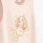 Cool Club, Set pentru fete, Body cu maneca lunga, Salopeta cu botosei velur, mix, imprimeu Doamna si Vagabondul