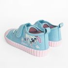 Cool Club, Tenisi pentru fete, albastru, talpa Barefoot, imprimeu Lilo si Stitch