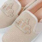 Cool Club, Tenisi tip slip on pentru fete, auriu