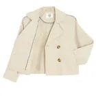 Cool Club, Trenci pentru fete, cropped, bej