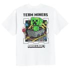 Cool Club, Tricou pentru baieti, alb, imprimeu Minecraft