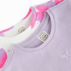 Cool Club, Tricou pentru fete, din tricot striat, mix, set, 2 buc.