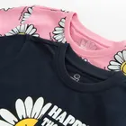 Cool Club, Tricou pentru fete, mix, imprimeu SmileyWorld, set, 2 buc.