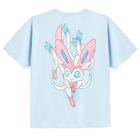 Cool Club, Tricou pentru fete, oversize, albastru, imprimeu Pokemon