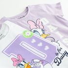 Cool Club, Tricou pentru fete, violet, alb, imprimeu Daisy, set, 2 buc.