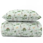 Dinozauri, set lenjerie de pat single, 140-200 cm