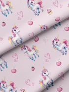 Fluo, set de lenjerie de pat pentru tineri, 140-200 cm + 70-80 cm, Unicorn