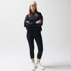 Hanorac negru cu croiala cropp boxy NOWEAR