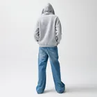Hanorac sherpa gri cu croiala oversize NOWEAR