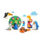 Hey Clay, Birds, set creativ, 18 cutii de plastilina