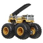 Hot Wheels, Monster Trucks, 5 Alarm + masina Hot Wheels, scara 1:64, JCG37
