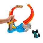 Hot Wheels, Monster Trucks, Spiral Shark Smash, set de joaca cu masina