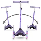 Kidwell, Uno, trotineta cu 3 roti LED, violet