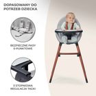 Kinderkraft, Fini, scaun inalt pentru hranire copii 2in1, picioare gri
