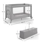 Kinderkraft, Leody Up, patut de calatorie, grey