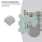 Kinderkraft, Luno Shapes, covoras din spuma puzzle 3D, menta verde