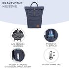 Kinderkraft, Moonpack, rucsac pentru carucior, confetti denim
