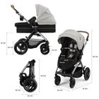 Kinderkraft, Moov 2 XL Air, carucior multifunctional, Moonlight Grey