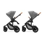 Kinderkraft, Prime, carucior multifunctional 2in1, gri + geanta Mommy Bag