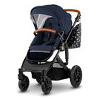 Kinderkraft, Prime, carucior multifunctional 3in1, bleumarin + geanta Mommy Bag