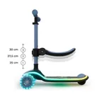 Kinderkraft, RAKET UP, trotineta LED cu 3 roti cu sezut, 2in1, Blue