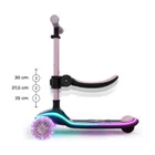 Kinderkraft, RAKET UP, trotineta LED cu 3 roti cu sezut, 2in1, Pink