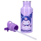Kuromi, Keep It Cool, sticla da apa cu pai, violet, 500 ml