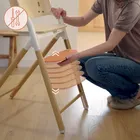 Lionelo, Celia, scaun multifunctional din lemn 3in1, White Natural Wood