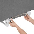 Lionelo, Lora, bariera de protectie pentru patut, pliabil, Grey Stone