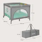 Lionelo, Mille Plus, parcul de joaca pentru copii, Grey Green