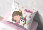 LuLuLand, Zana si unicorn, set lenjerie de pat single, 140-200 cm