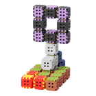 Marioinex, Mini Waffle, Blocks, set de constructie, 206 + 30 piese gratuit