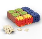 Marioinex, Mini Waffle, Green Blocks, set de constructie, 70 piese