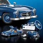 Mattel Brick Shop, Hot Wheels, Mercedes-Benz 300 SL, set de constructie, 1600 elemente