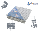 Medi partners, Aparatoare de vise, patura, minky, bleumarin, gri, 75-100 cm