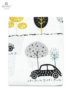 MimiNu, Calatoria copiilor, cearceaf din bumbac cu elastic, 60-120 cm