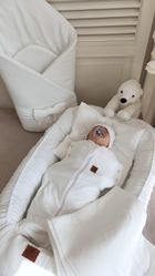 MimiNu, Soft, babynest, 0-12 luni, ecru