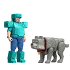 Minecraft, Movie, Steve si lup, figurki