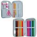 Miss Melody, penar dublu cu rechizite scolare, albastru