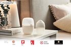 Mombella, Breast Shape, biberon anticolici pentru nou-nascuti din silicon, 210 ml, Ivory