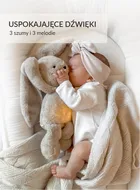 MyHummy (Szumisie), Iepuras 5 in 1 cu pernuta termica din grau, 30 cm, bej
