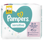 Pampers Sensitive, servetele umede, 4 pachete de 52 servetele, 208 buc.
