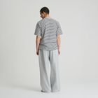 Pantaloni de trening gri cu croiala baggy NOWEAR