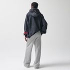 Pantaloni de trening gri cu croiala larga wide oversize NOWEAR