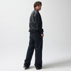 Pantaloni de trening negri cu croiala larga NOWEAR