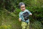 Pantaloni trening largi pentru copii, verde, brand Pinokio
