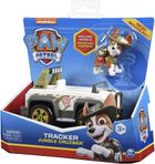 Paw Patrol, Tracker, Jungle Cruiser, vehicul cu figurina