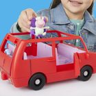 Peppa Pig, Peppa's Big Family Car, set de joaca cu figurine