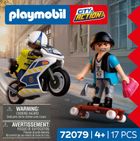 Playmobil, City Action, Urmarire cu motocicleta, 72079