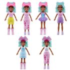 Polly Pocket, Flamingo Snack Cart, set de joaca cu figurina si accesorii